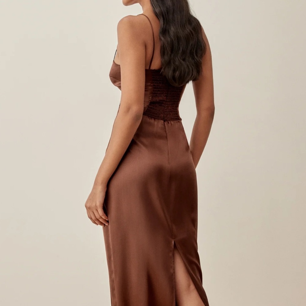 Reformation Frankie silk dress